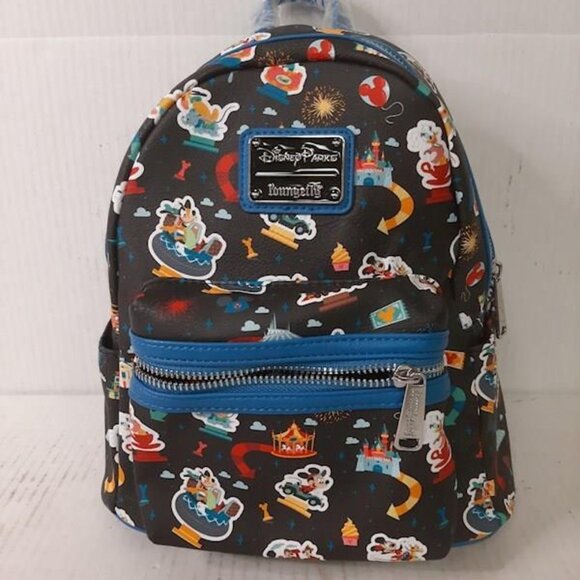 NWT Loungefly x Disney Parks Mickey and Friends Play in the Park Mini Backpack main image 7